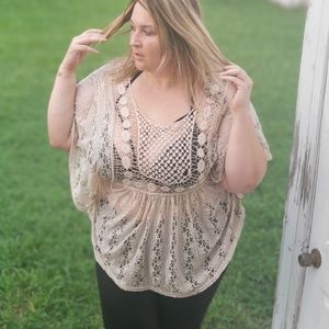 Flowey crotchet style top